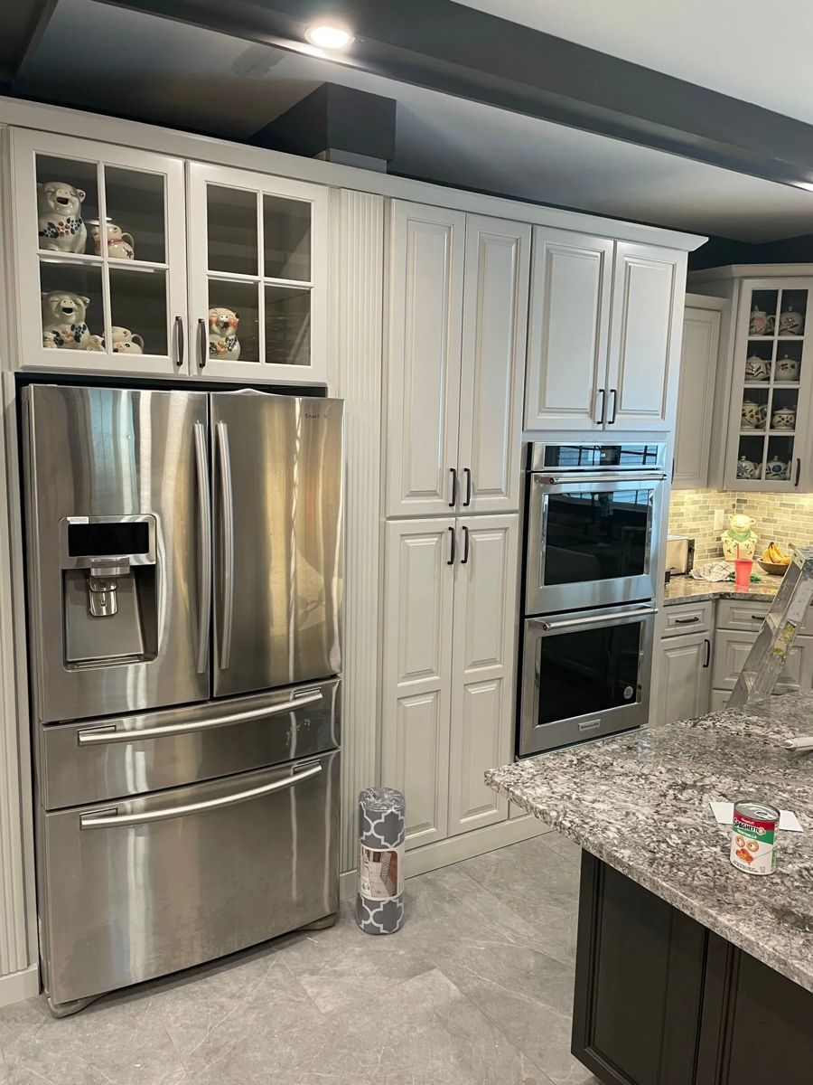 Bright kitchen remodel, stainless appliances